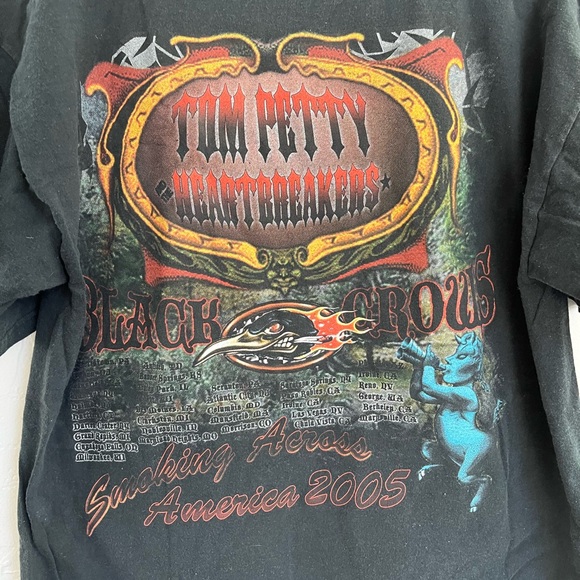 VTG TOM PETTY & THE HEARTBREAKERS Smoking Across America 2005 Tee - Picture 9 of 9